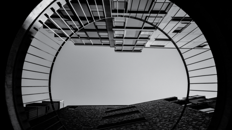 grayscale-photography-building-low-angle2